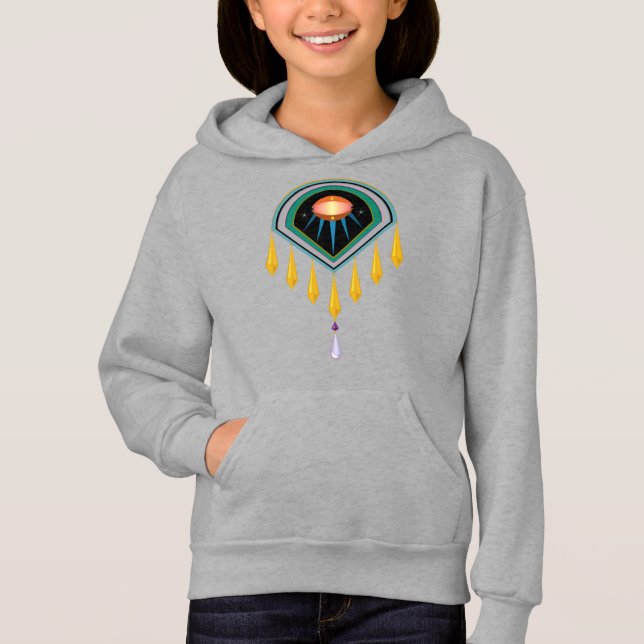 Deko Space Egg Kinder Pullover Hoodie (Vorderseite)