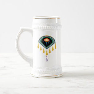 Deko Space Egg Stein Bierglas