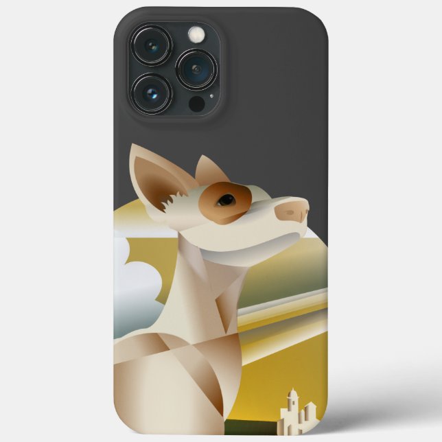 Deko Style Podenco Dog Case-Mate iPhone Hülle (Rückseite)