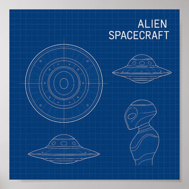 Dekodieren Sie die unbekannten - Alien-Raumschiff  Poster (Vorne)