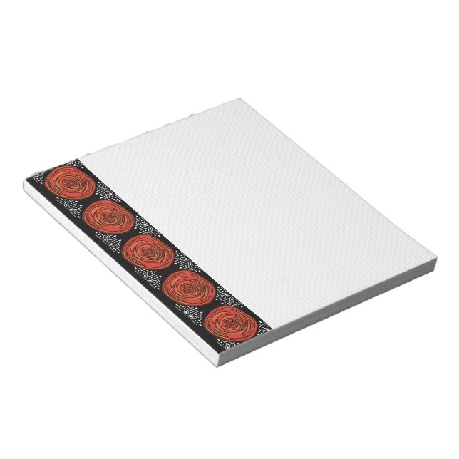 Dekodierte Rose Notizblock (angewinkelt)