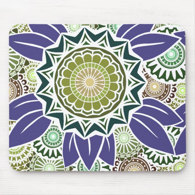 DekoFandango im Grün und in der Traube Mousepad (Vorne)