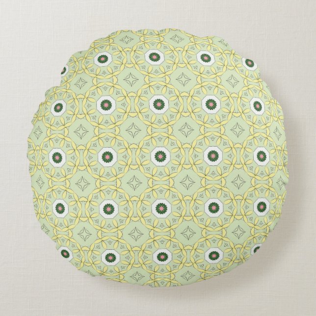 Dekokissen mit geometrischem Muster (Vorderseite)