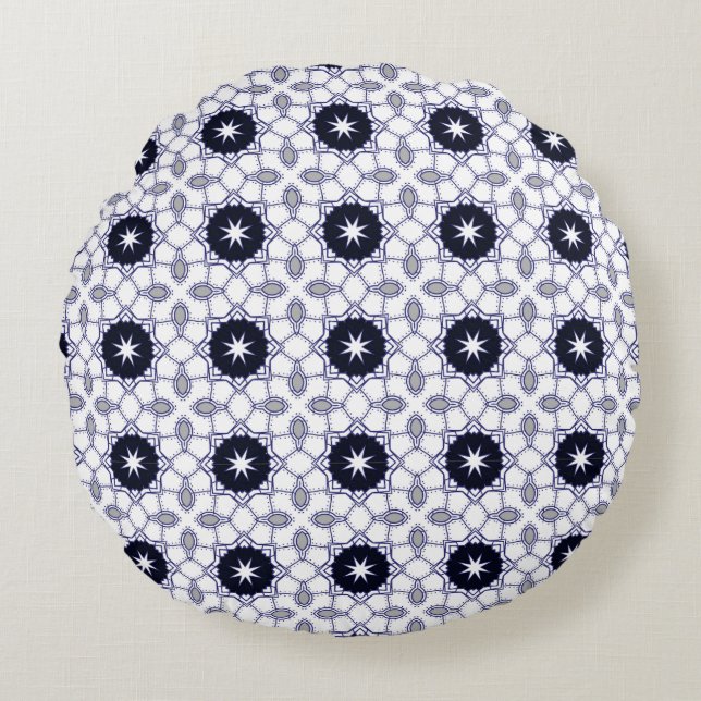 Dekokissen mit geometrischem Muster (Vorderseite)