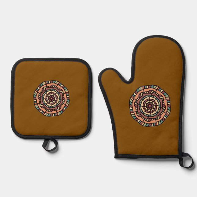 Dekokissen Ofenhandschuh & Topflappen-Set (Vorderseite)