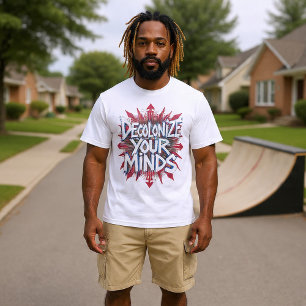 Dekolonisieren Sie Ihre Köpfe (Punkte) T-Shirt