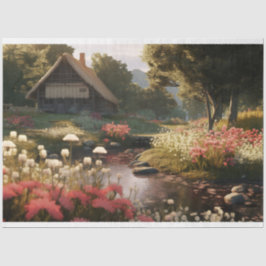 Dekopapier der verzauberten Hütte 2 Seidenpapier