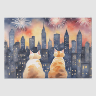 Dekopapier für Katzen und Feuerwerkskörper Seidenpapier