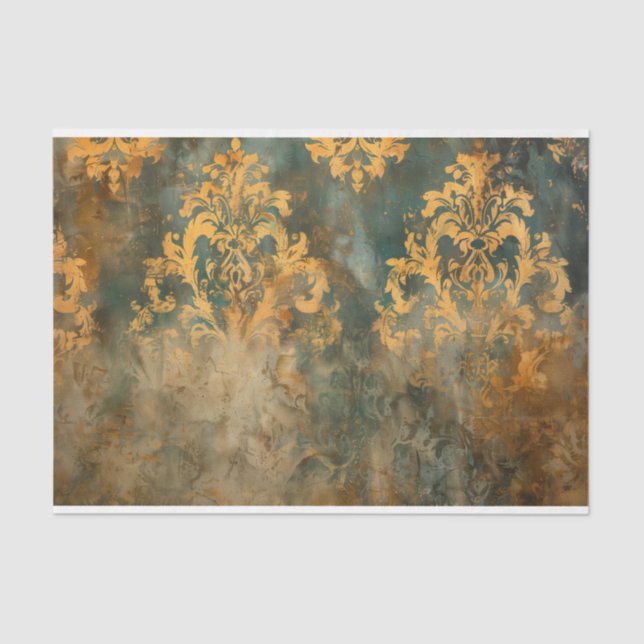 Dekopapier für Rustikale Damasmöbel Seidenpapier (Vorderseite)