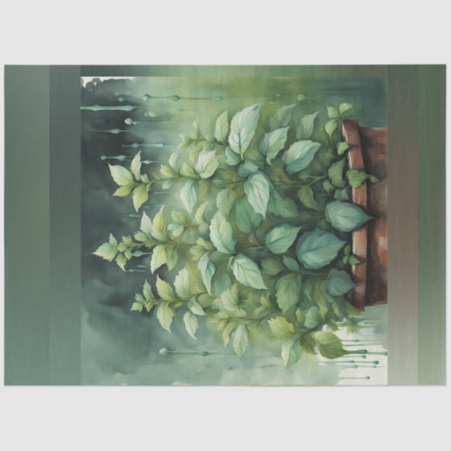 Dekopapier "Lush Spring Mind Garden" Seidenpapier (Vorderseite)