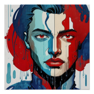 Dekor der abstrakten Art Wall. Poster-Aquarell Poster