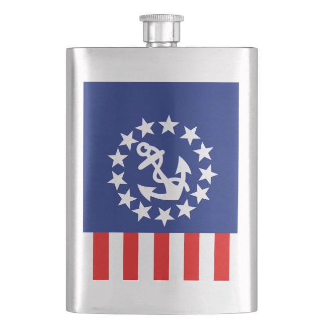 Dekor der amerikanischen Flagge Flachmann (Vorderseite)