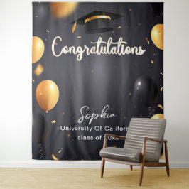 Dekor der benutzerdefinierten Graduationspartei 20 Wandteppich