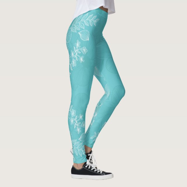 Dekor der Blume 25 Leggings (Rechts)