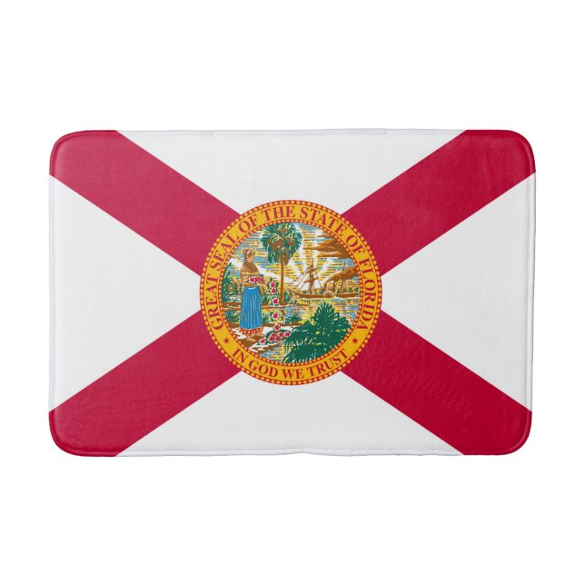 Dekor der Flaggengestaltung des Florida-Zustands Badematte (Vorderseite)