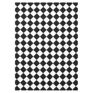 Dekor der klassischen Diamant-Schachbretter Tischdecke