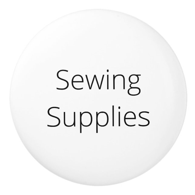 Dekor der Organisation, Nähbedarf Keramikknauf (Vorderseite)