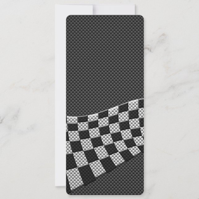 Dekor der Racing Flag Wave im Carbon Fibre-Stil (Vorderseite)