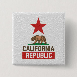 Dekor der Republik Nasskalifornien Button