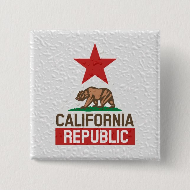 Dekor der Republik Nasskalifornien Button (Vorderseite)