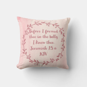 Dekor des christlichen Kinderzimmers - Jeremiah 1: Kissen