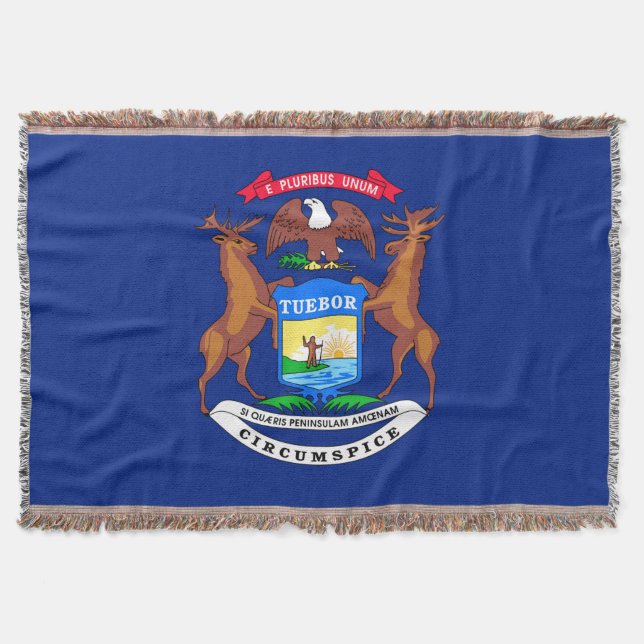 Dekor des Flaggendesigns des Michigan-Staates Decke (Vorderseite)