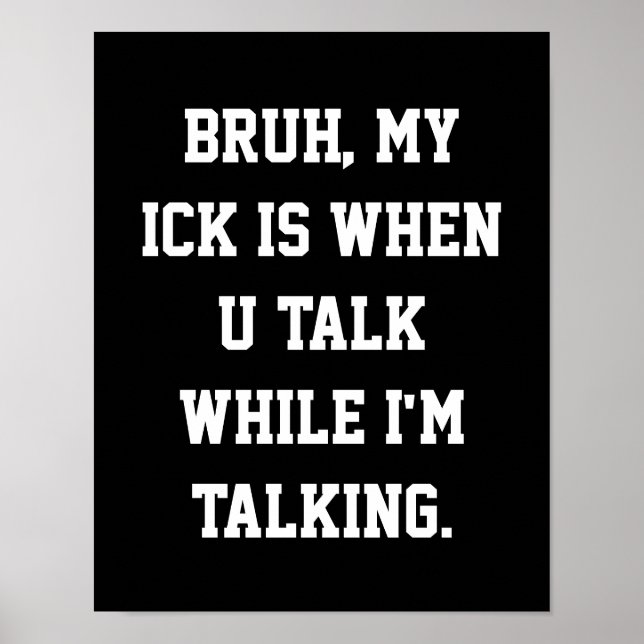 Dekor des Mittelschulstudios Slang Poster (Vorne)