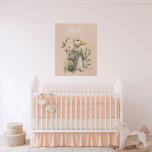 Dekor des Personalisierten Zuhause-Kinderzimmer im<br><div class="desc">Rustikale Ente aus Holz mit zertätertem,  blühenden Überzug mit Blumenakzenten überall. Geben Sie Ihren Namen zu personalisieren. Nur so süß.</div>