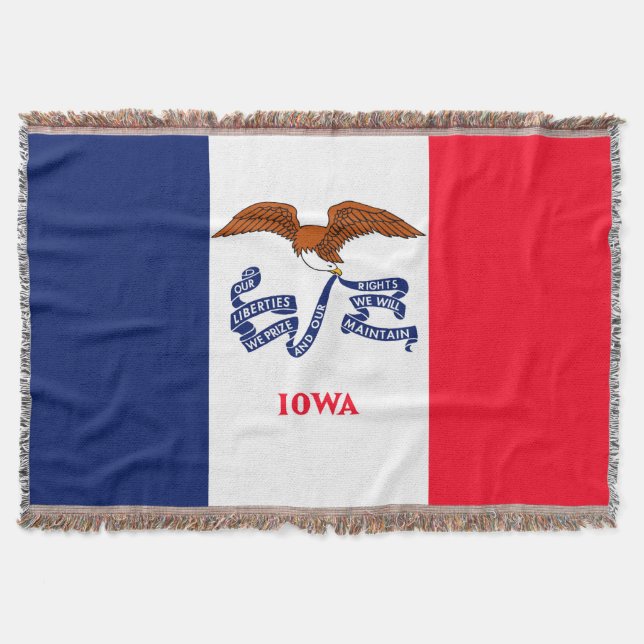 Dekor für das Design der Flaggen des Iowa-Staates Decke (Vorderseite)