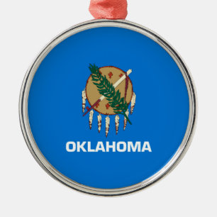 Dekor für das Flaggendesign des Staates Oklahoma Ornament Aus Metall