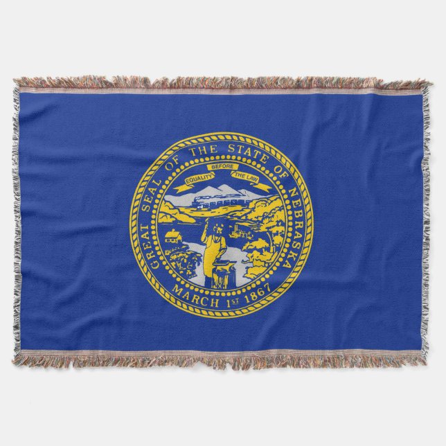 Dekor für die Flaggen des Nebraska-Staates Decke (Vorderseite)