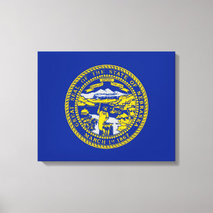 Dekor für die Flaggen des Nebraska-Staates Leinwanddruck