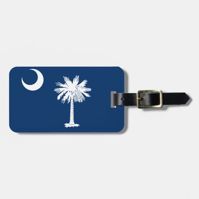 Dekor für die Flaggen des South Carolina-Staates Gepäckanhänger (Vorderseite horizontal)