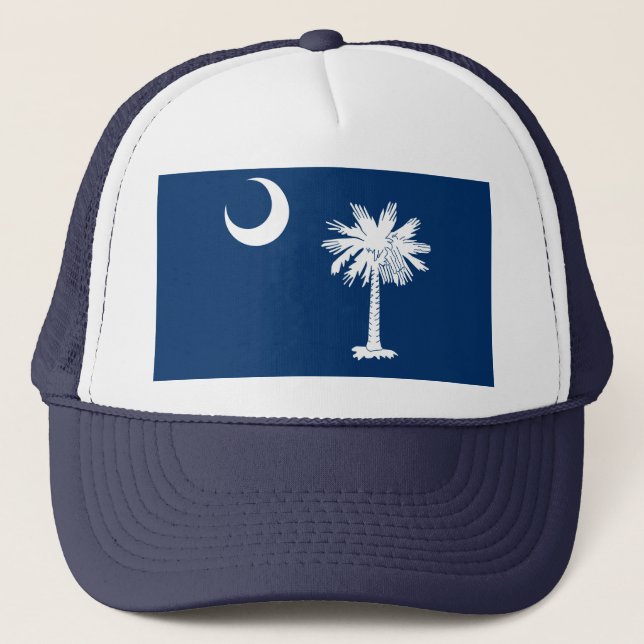 Dekor für die Flaggen des South Carolina-Staates Truckerkappe (Vorderseite)