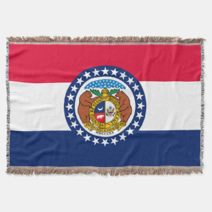 Dekor für die Flaggen des Staates Missouri Decke
