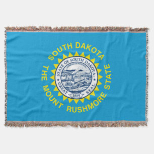Dekor für die Flaggen des Staates South Dakota Decke
