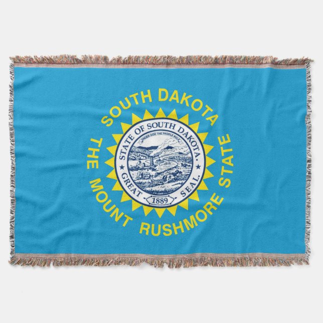 Dekor für die Flaggen des Staates South Dakota Decke (Vorderseite)