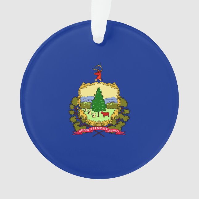 Dekor für die Flaggen des Vermont-Zustands Ornament (Vorderseite)