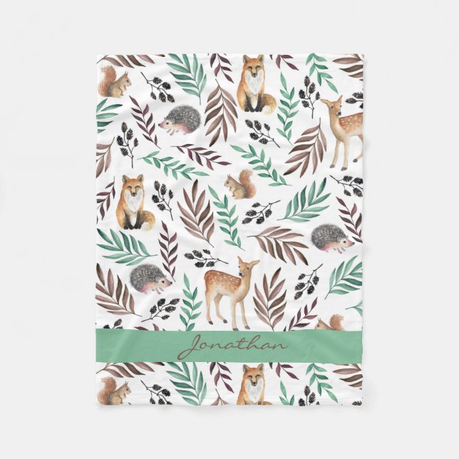 Dekor für Süße Tier Kid's Zimmer Fleece Blanket (Vorderseite)