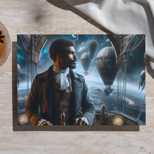Dekor Steampunk viktorianischer Weltraum Luft Kapi Seidenpapier