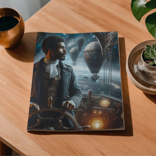 Dekor Steampunk viktorianischer Weltraum-Luftschif Seidenpapier