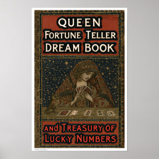 DEKOR: VINTAGE BUCHCOVER FORTUNE TELLER POSTER
