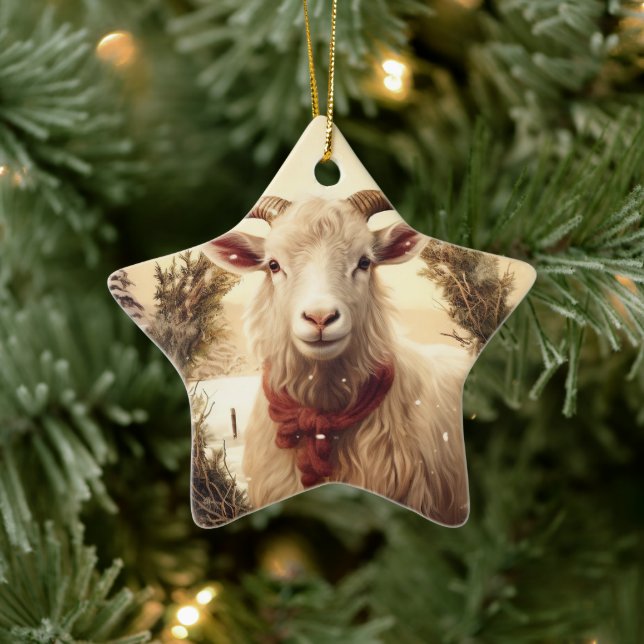 Dekoration aus niedlichen Ziegen, Geschenke für Zi (Baum)