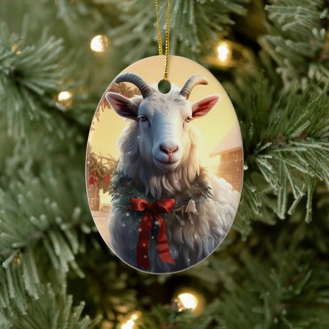 Dekoration aus niedlichen Ziegen, Geschenke für Zi (Baum)