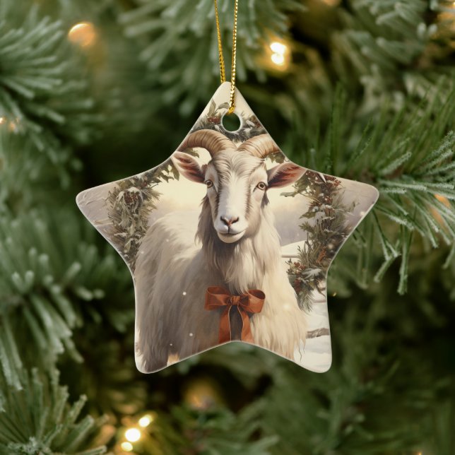 Dekoration aus niedlichen Ziegen, Geschenke für Zi (Baum)