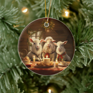 Dekoration aus niedlichen Ziegen, Geschenke für Zi