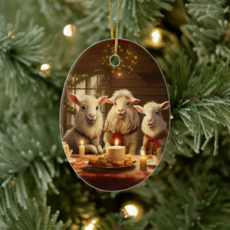 Dekoration aus niedlichen Ziegen, Geschenke für Zi
