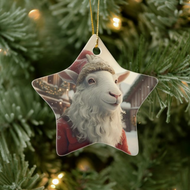 Dekoration aus niedlichen Ziegen, Geschenke für Zi (Baum)