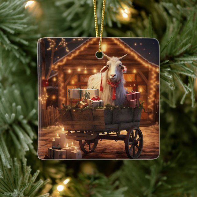 Dekoration aus niedlichen Ziegen, Geschenke für Zi (Baum)