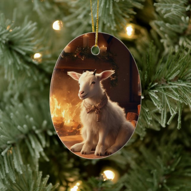 Dekoration aus niedlichen Ziegen, Geschenke für Zi (Baum)